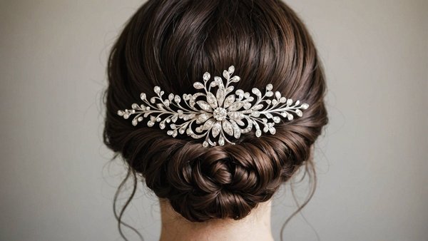 Broche cheveux mariage : sublimer votre coiffure nuptiale
